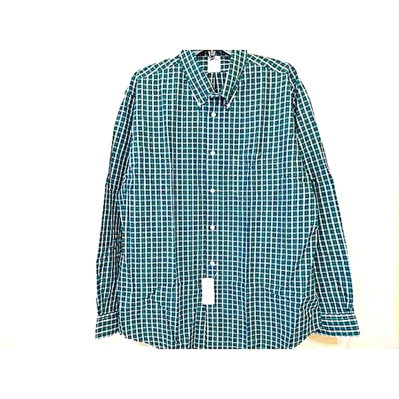 Original Penguin Men Mini Plaid Long Sleeve Shirt Extra tExtra Large 2XL New - Picture 1 of 8